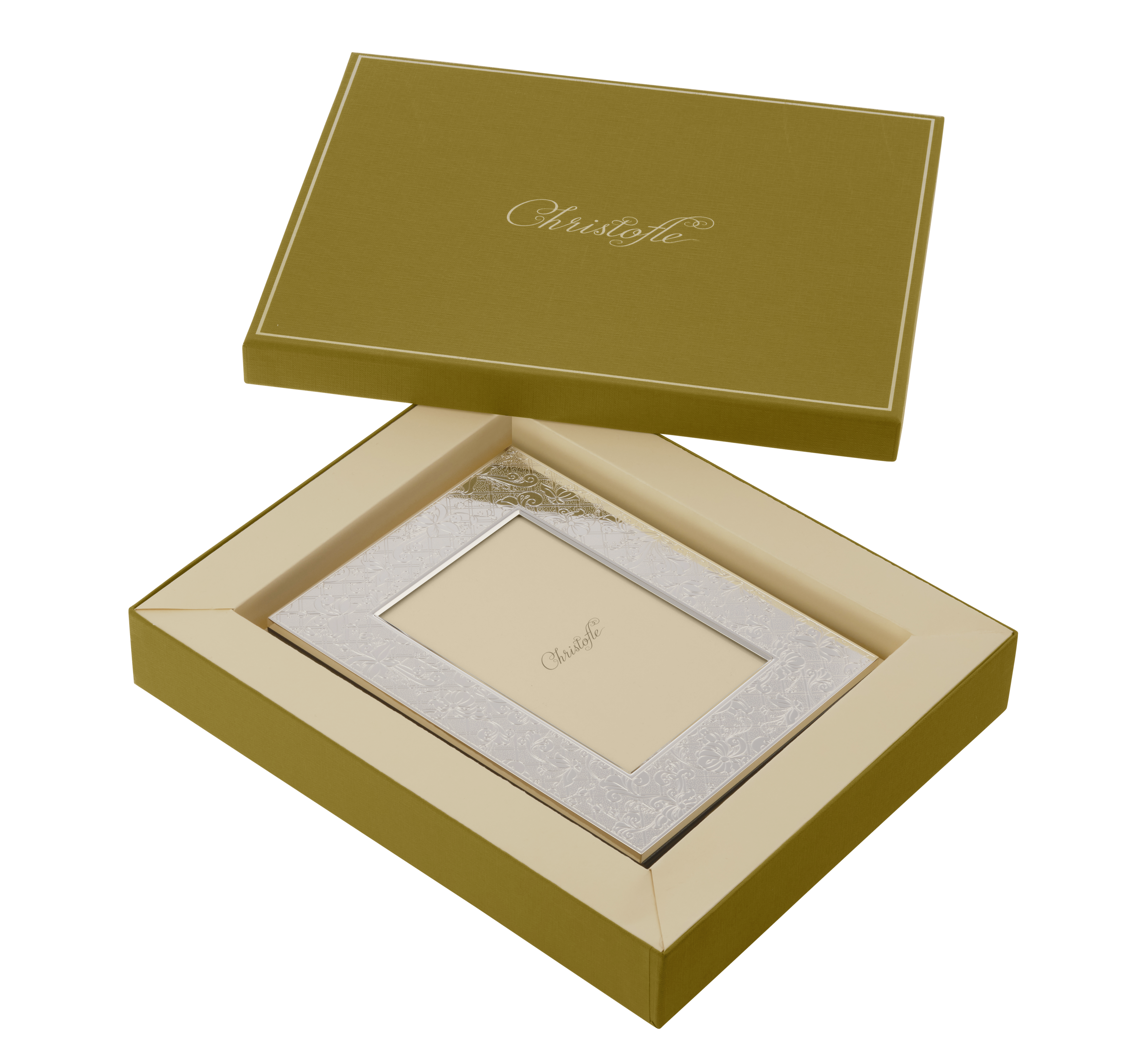 Christofle フォトフレーム 10x15cm シルバーコーティング 未使用 クリストフル シルバーコーティング加工 フォトフレーム